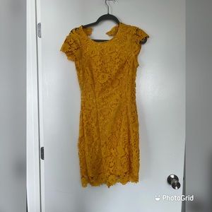 Yellow Backless Dress